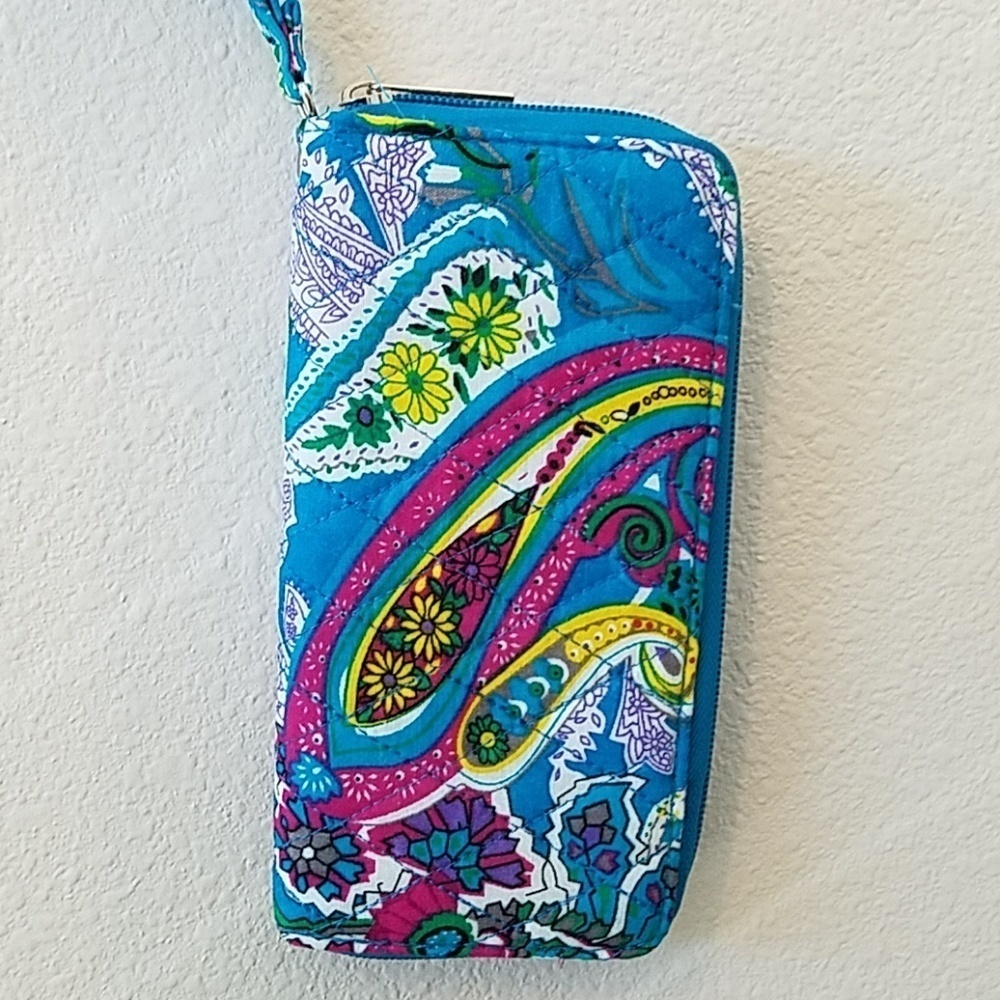 Beautiful Multicolor Paisley Wristlet